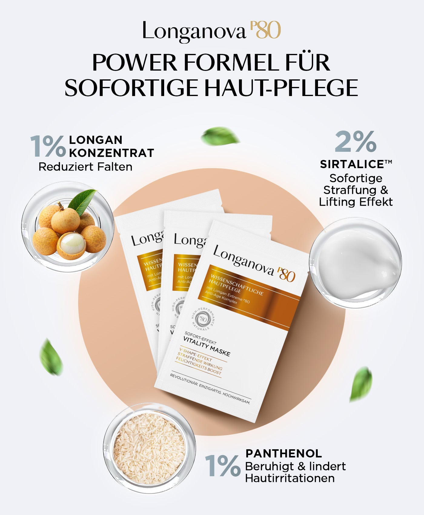 Sofort Effekt Vitality Maske - Promo - Longanova P80