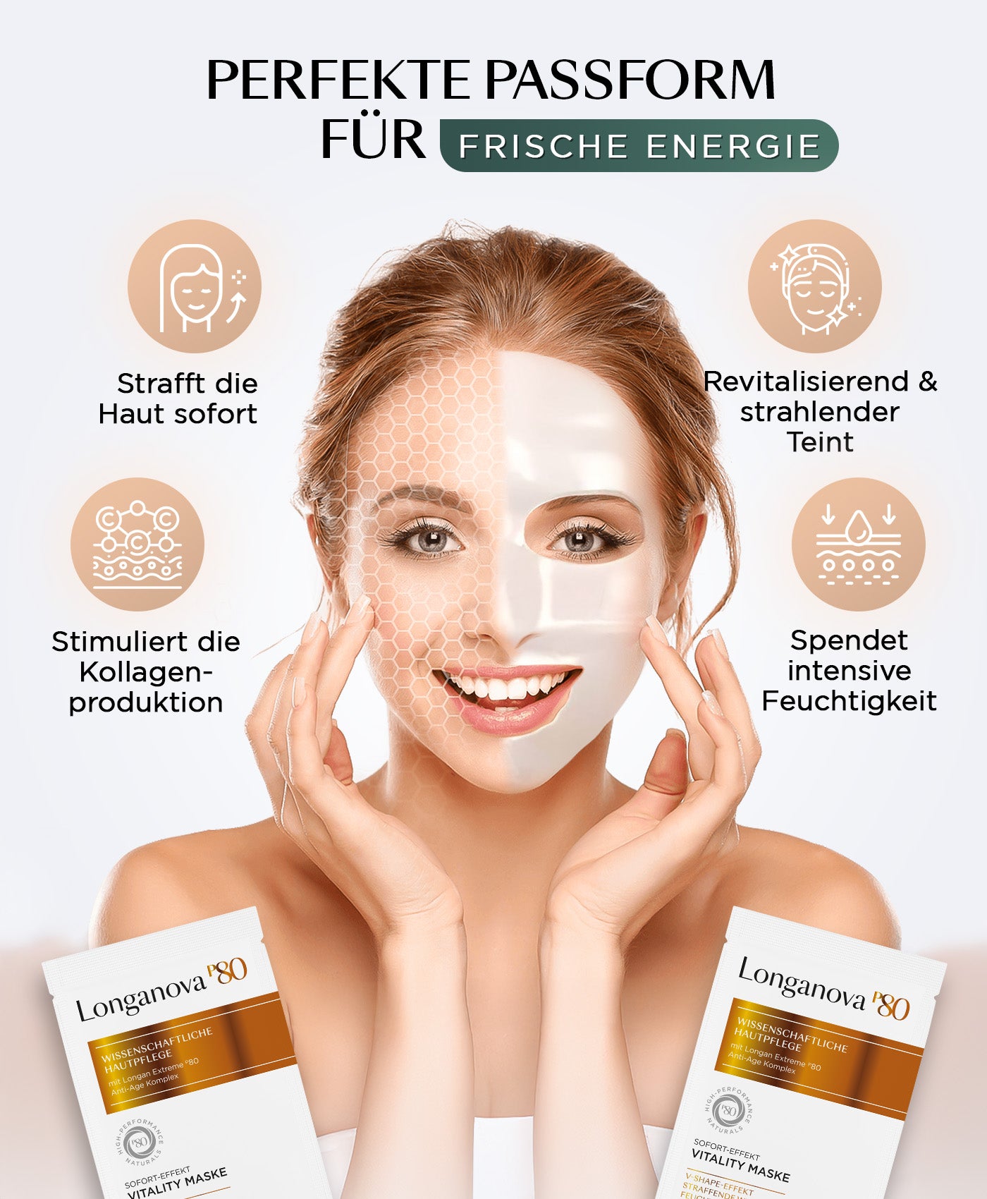 Sofort Effekt Vitality Maske - Promo - Longanova P80
