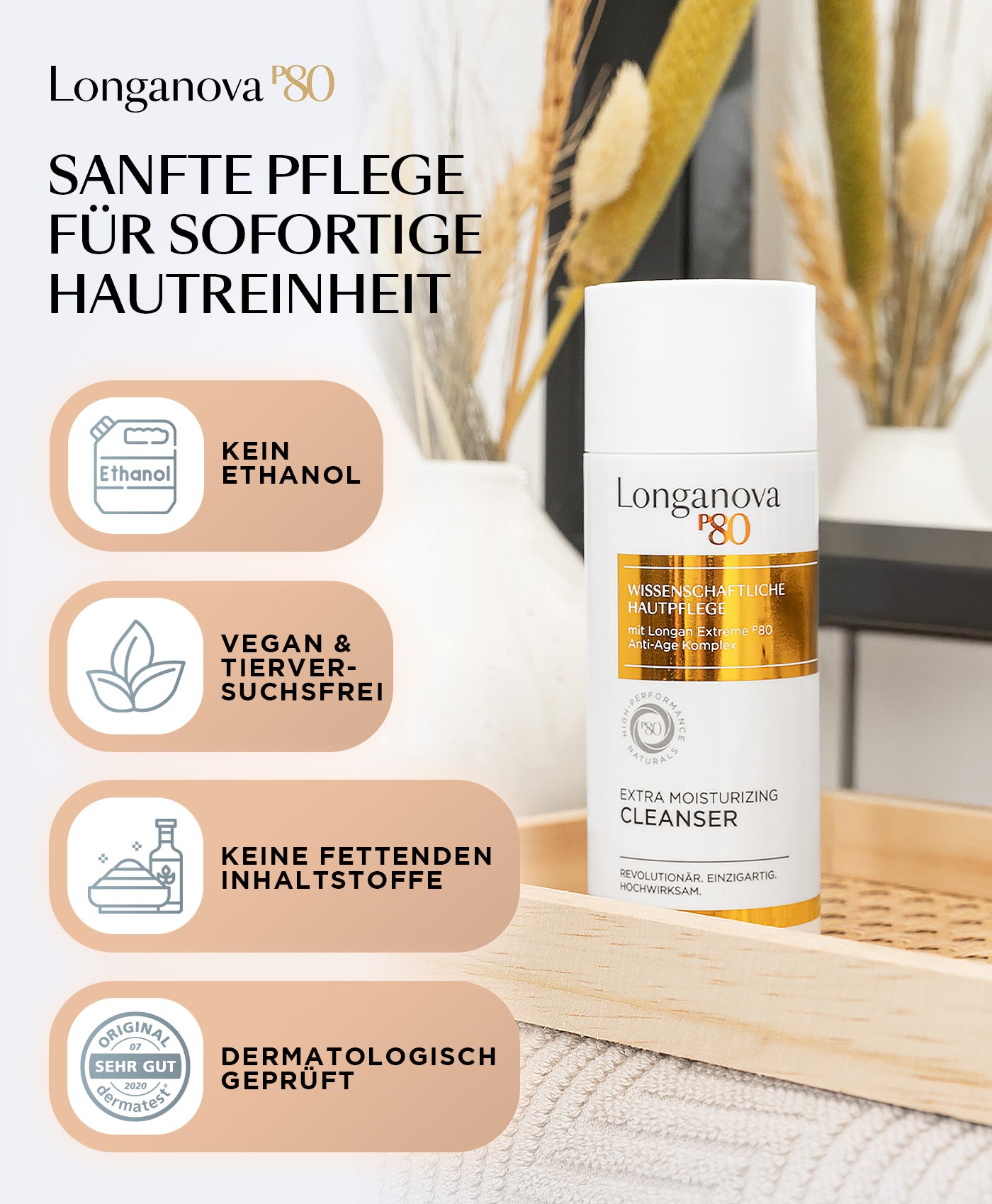Extra Moisturizing Cleanser - Longanova P80
