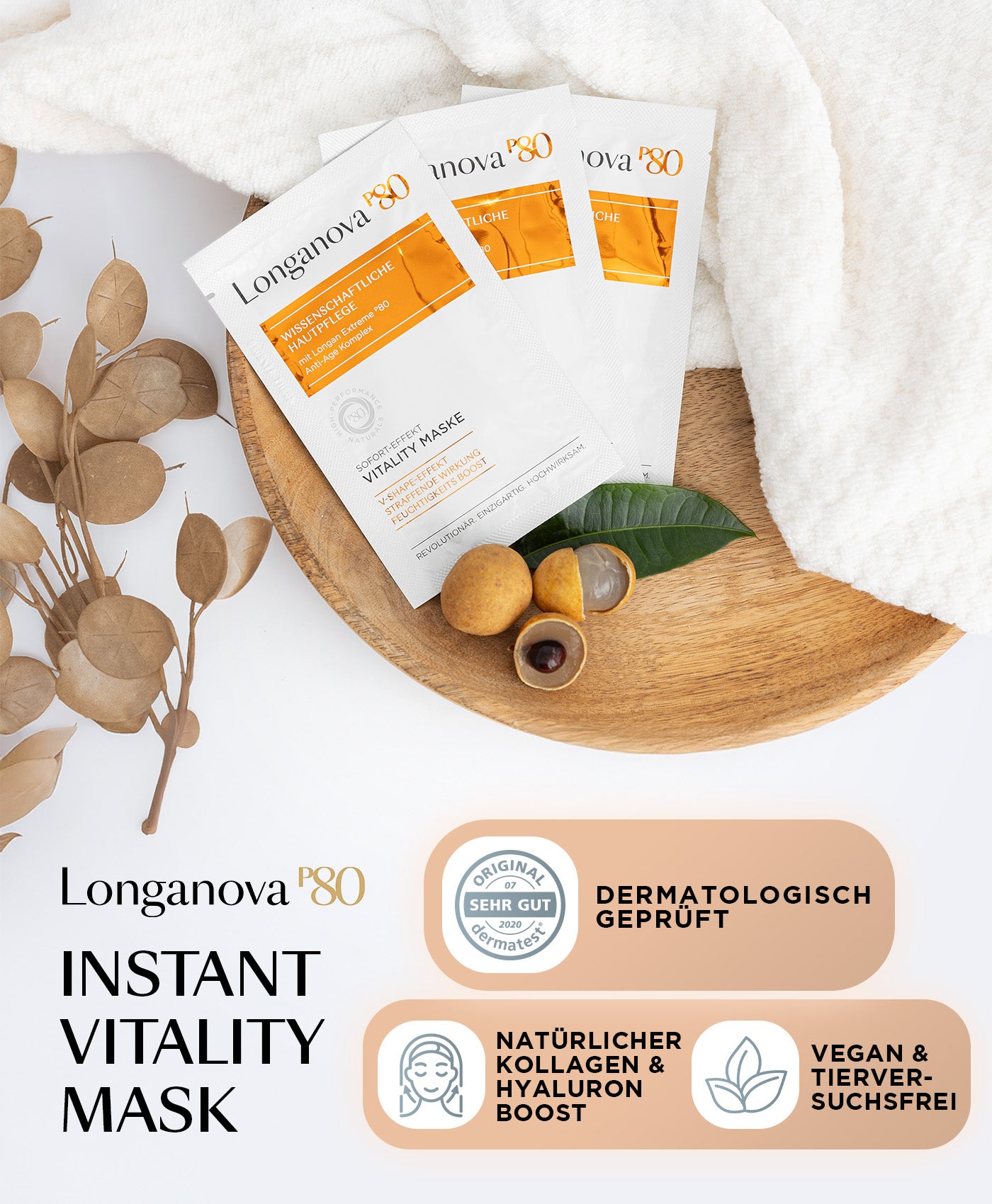 Sofort Effekt Vitality Maske - Promo - Longanova P80